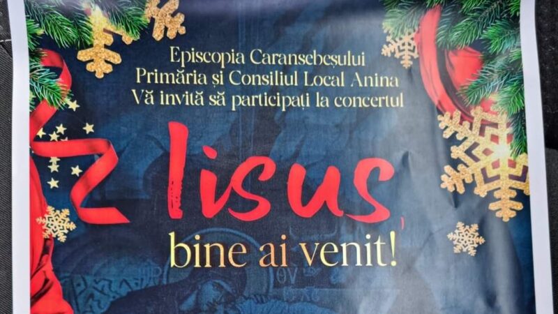 Colinde și muzică instrumentală la Anina: „IIsus BINE AI VENIT!”