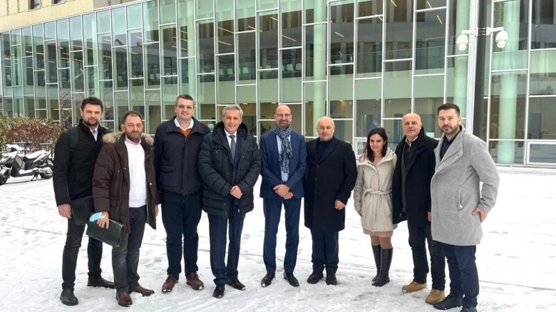 Senatorul Marcel Vela, împreună  cu președintele CJ Romeo Dunca și primarul Ioan Popa  alături de  proiectanții noului spital județean din Caraș-Severin,  în vizită la un spital din Strasbourg