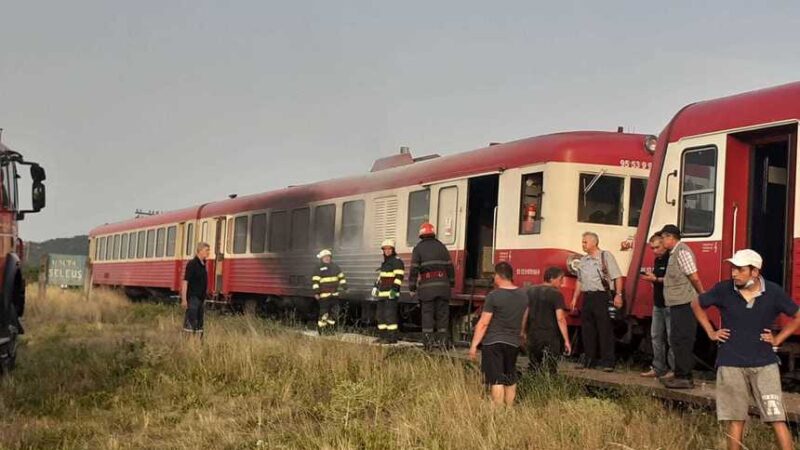 Incendiu izbucnit la trenul Regio de „Timișoara”
