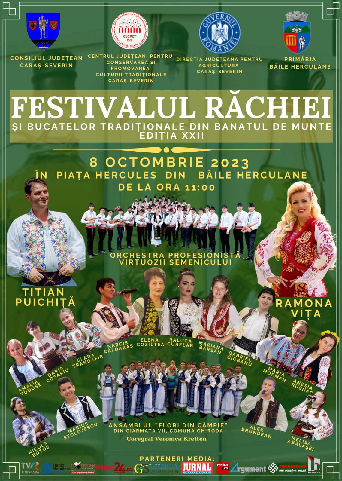 Festivalul Răchiei, o tradiție de 22 de ani la Băile Herculane