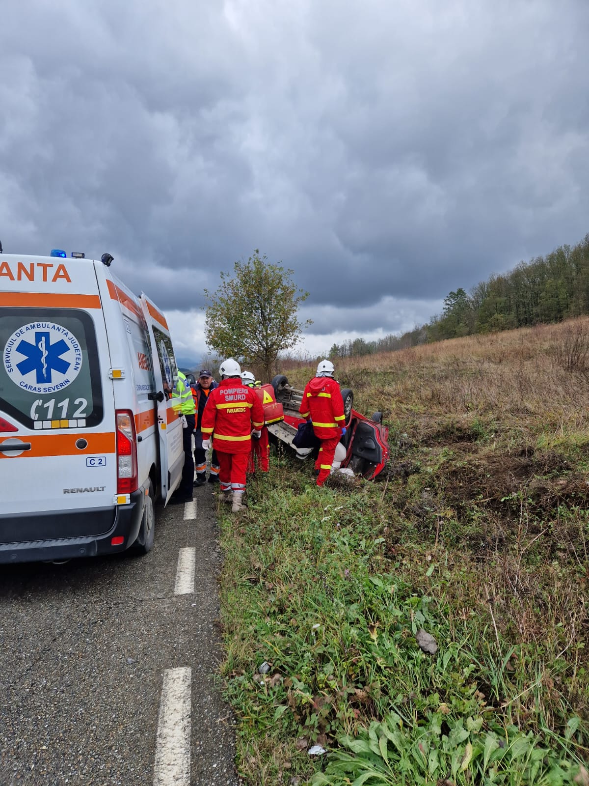 Accident rutier produs între localitățile Vodnic și Rafnic
