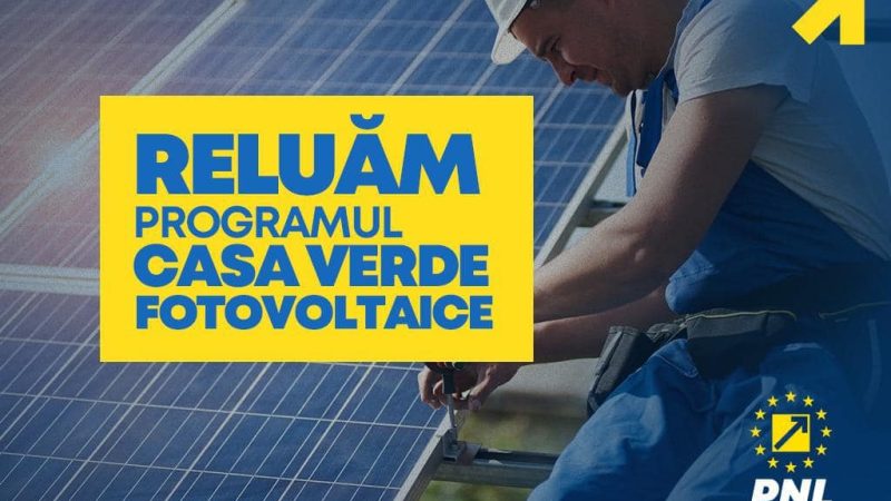 Reîncepe Programul Casa Verde Fotovoltaice – aplicația se va debloca pe 23 ianuarie de la ora 10:00