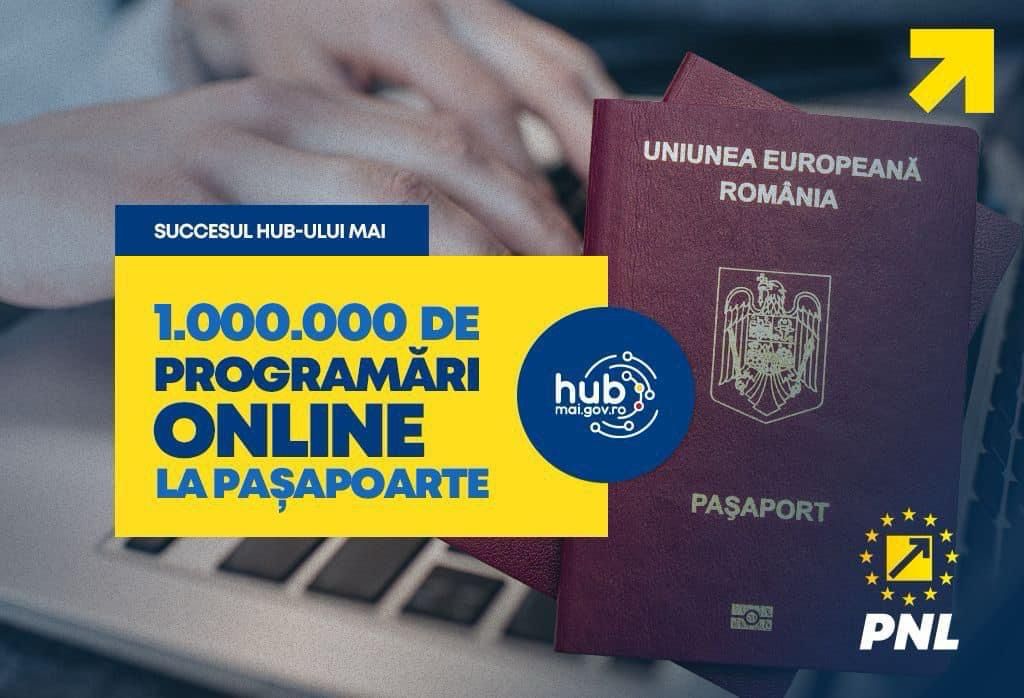 PNL transformă experiența cetățenilor: mai mult de un milion de români beneficiază de programarea online pentru pașaport prin HUB-ul MAI!