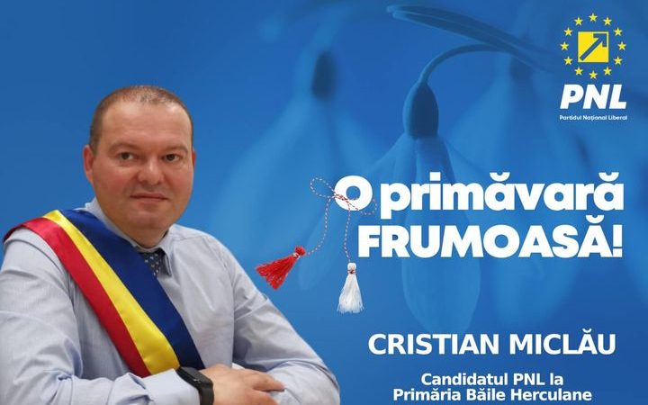 Primarul Cristian Miclău: „1 Martie plin de dragoste și realizări !„